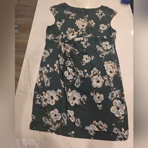 Kohl's Studio Connection Green Floral Dress